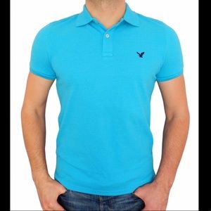 Dark Blue American Eagle Polo